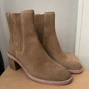 Madewell Autumn High Chelsea Boot in Suede